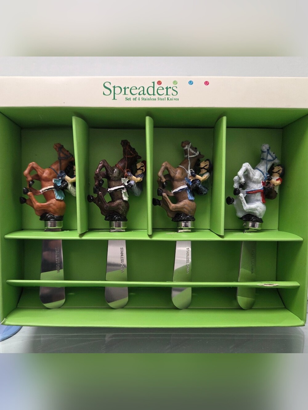 Supreme Multicolor Derby Style Race Horse Handle  Spreaders